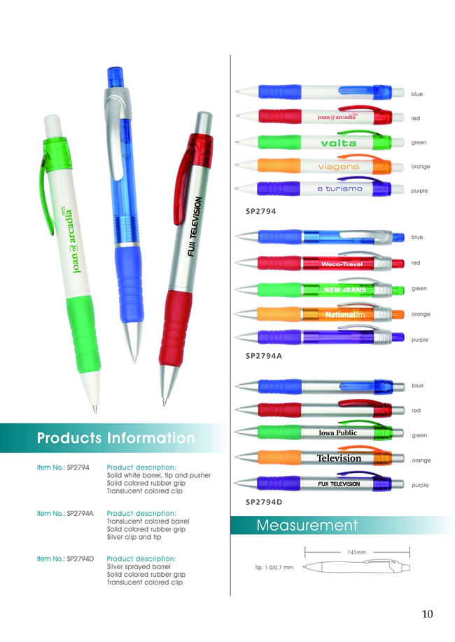 Maxmore Trading Co., Ltd. Plastic Pen series